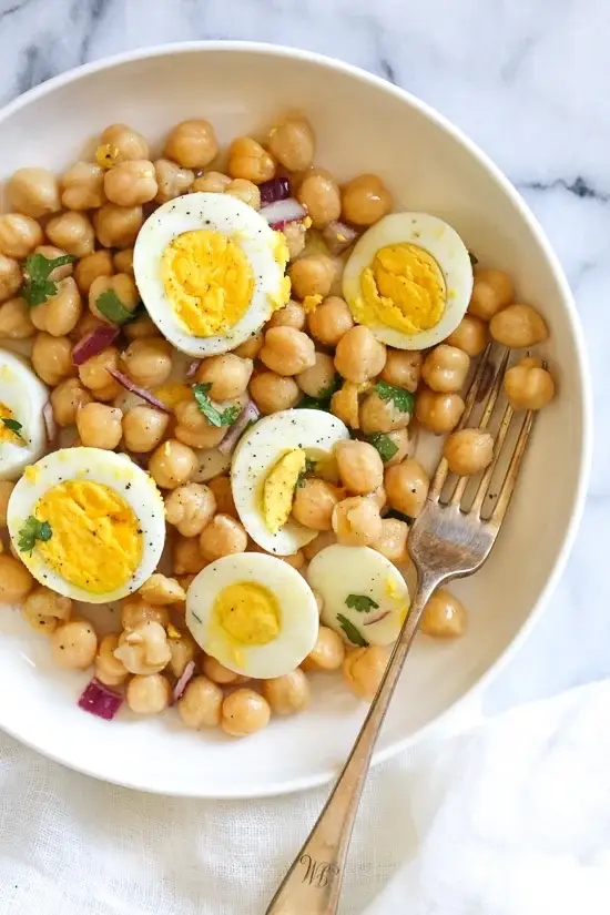 Egg and Chickpea Salad