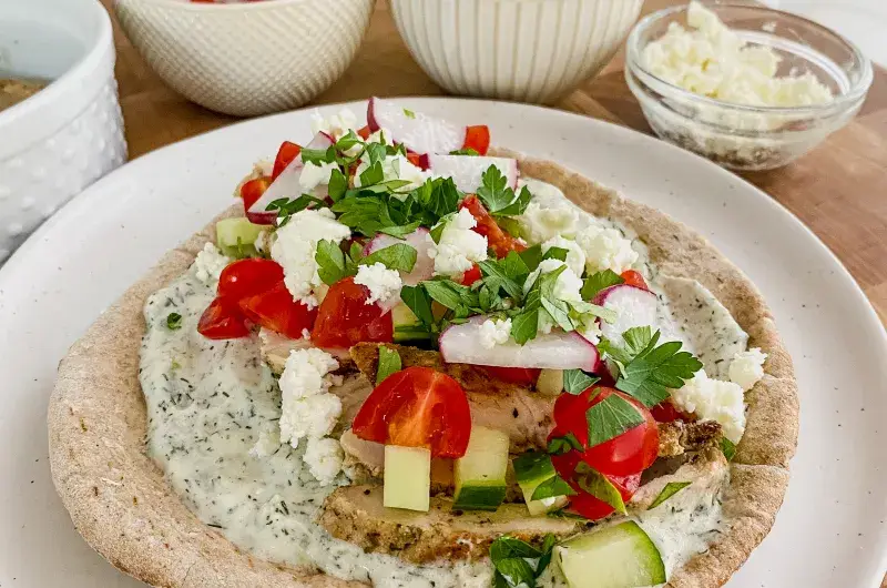 Greek Chicken Pita