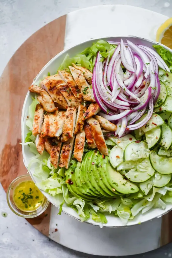 Grilled Chicken Salad with Avocado