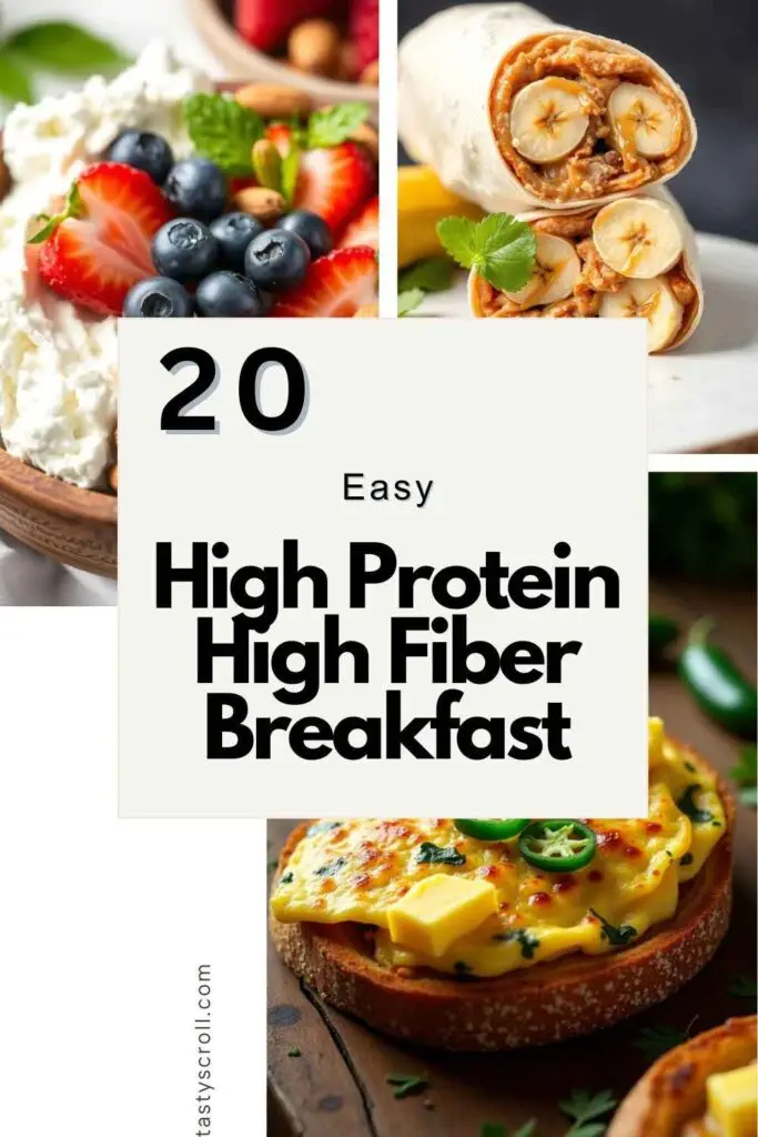 High Protein High Fiber Breakfast