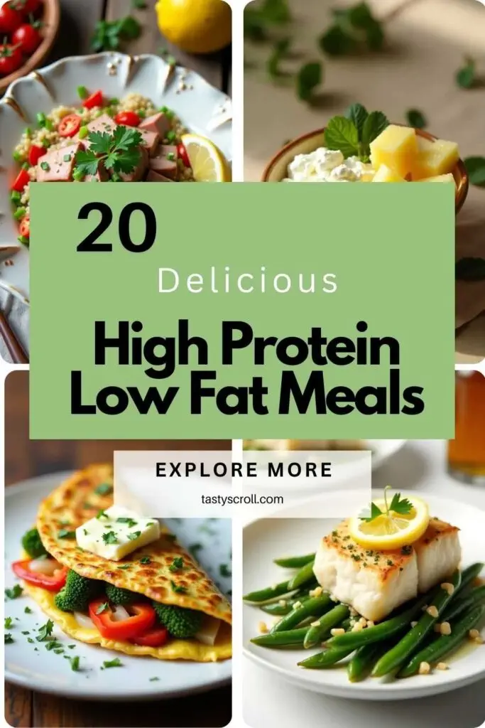 High Protein Low Fat Meals