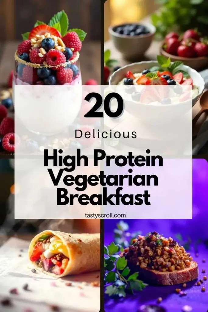 High Protein Vegetarian Breakfast