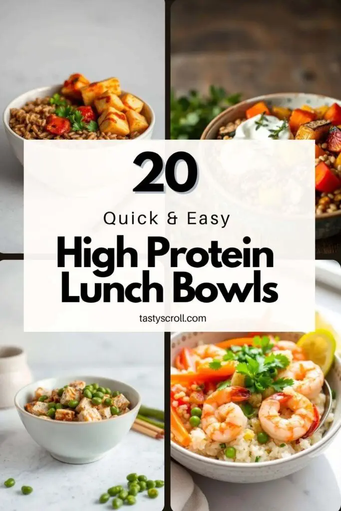 High Protein Lunch Bowls
