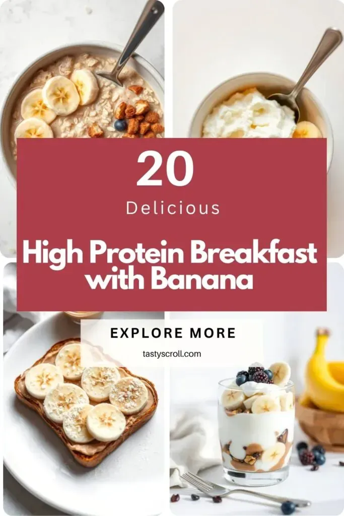 High Protein Breakfast with Banana