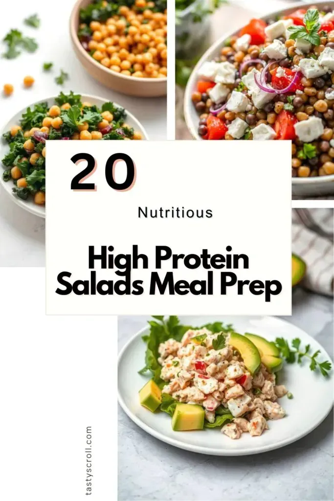 High Protein Salads Meal Prep