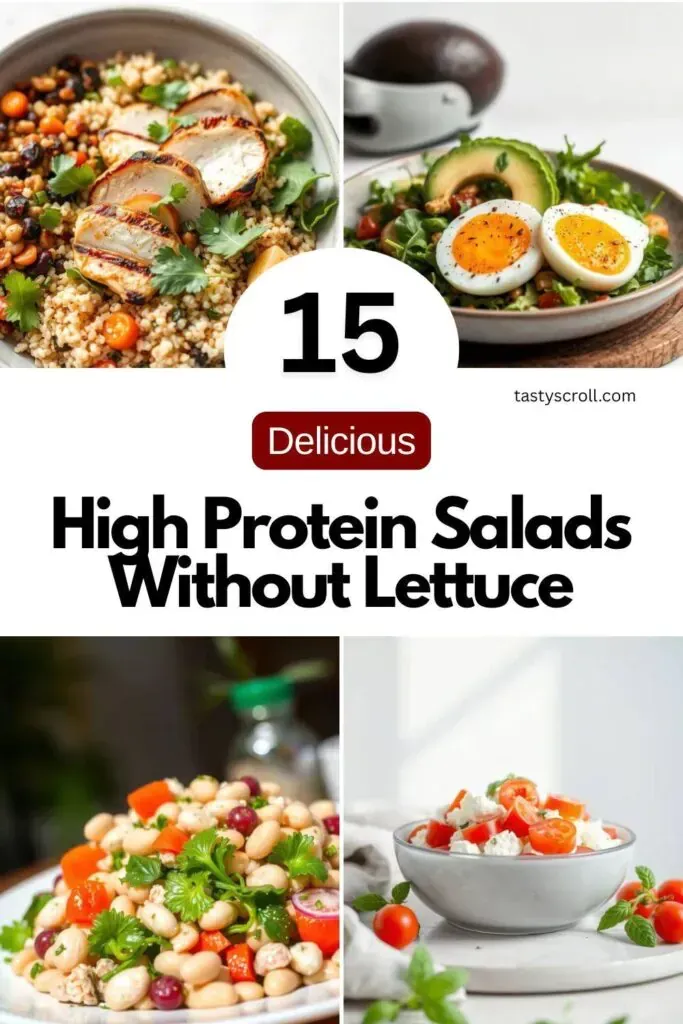 High Protein Salads Without Lettuce